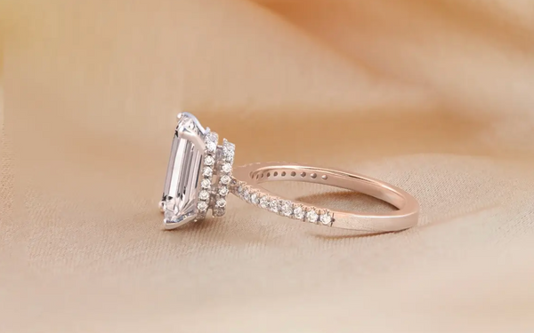 Hidden Halo Diamond Engagement Ring Sydney