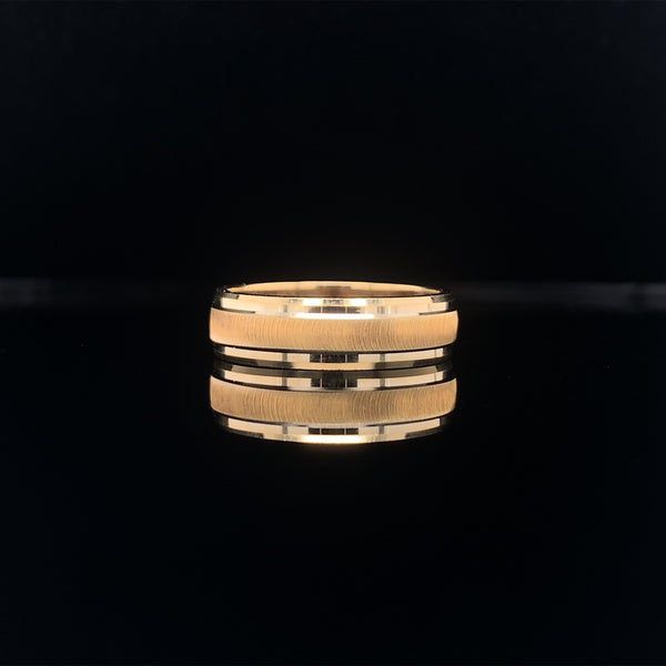 18k Yellow Gold Ring With Polished Edging