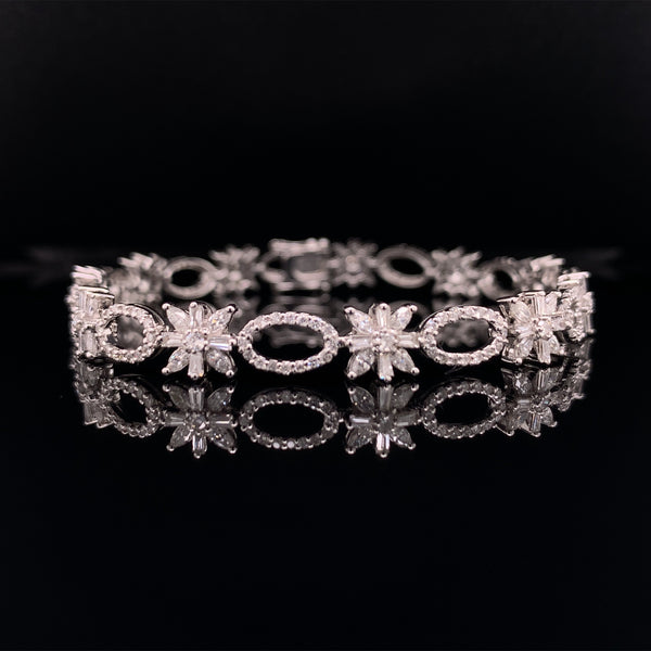 fancy shapes diamond bracelet