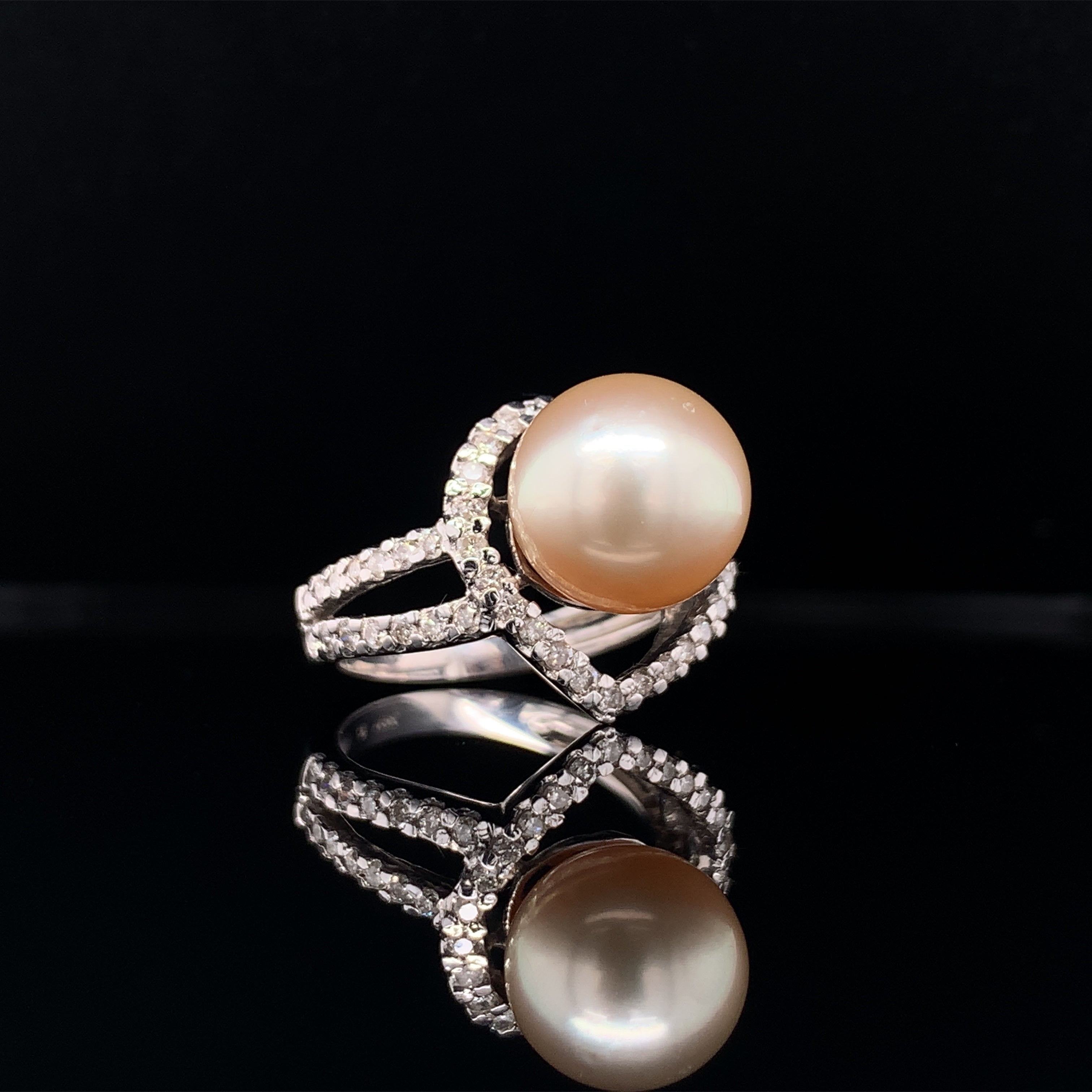 Pearl gold online ring price