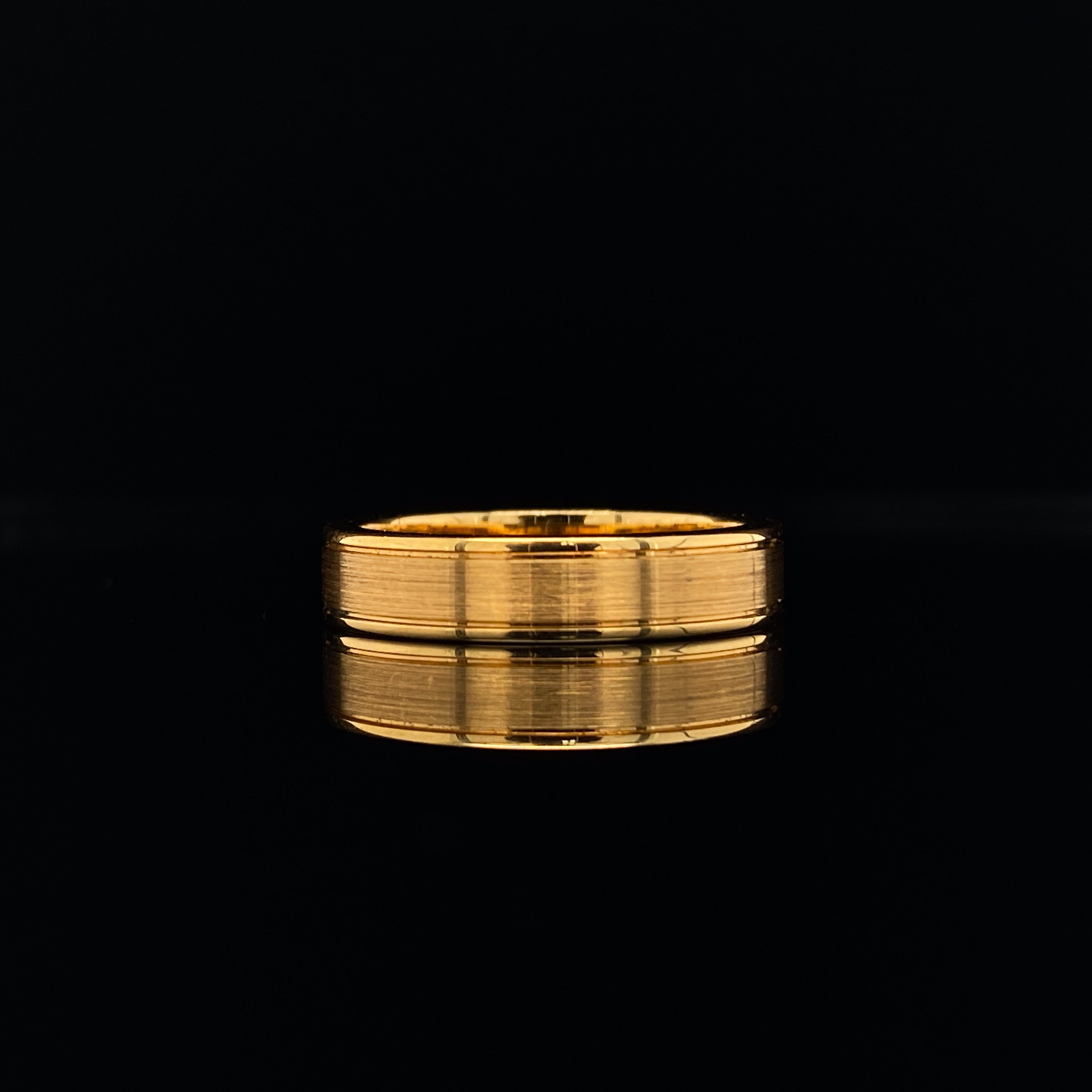 Satin finish gold on sale ring