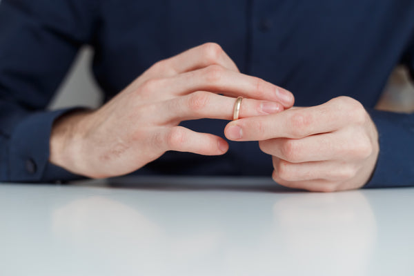 Just Gold Jewellery - Man Putting On Wedding Ring