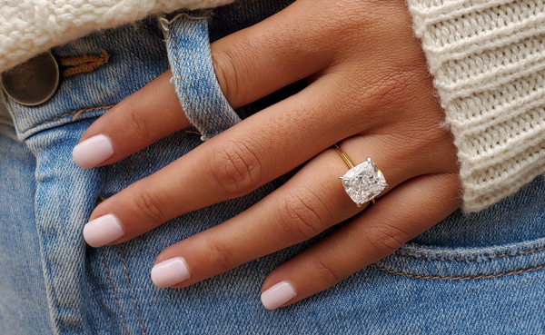 Just Gold Jewellery Sydney - Cushion Cut Diamond Engagement Ring