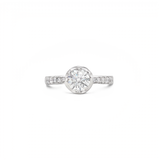 Crown Pavé Lab Grown Diamond Engagement Ring