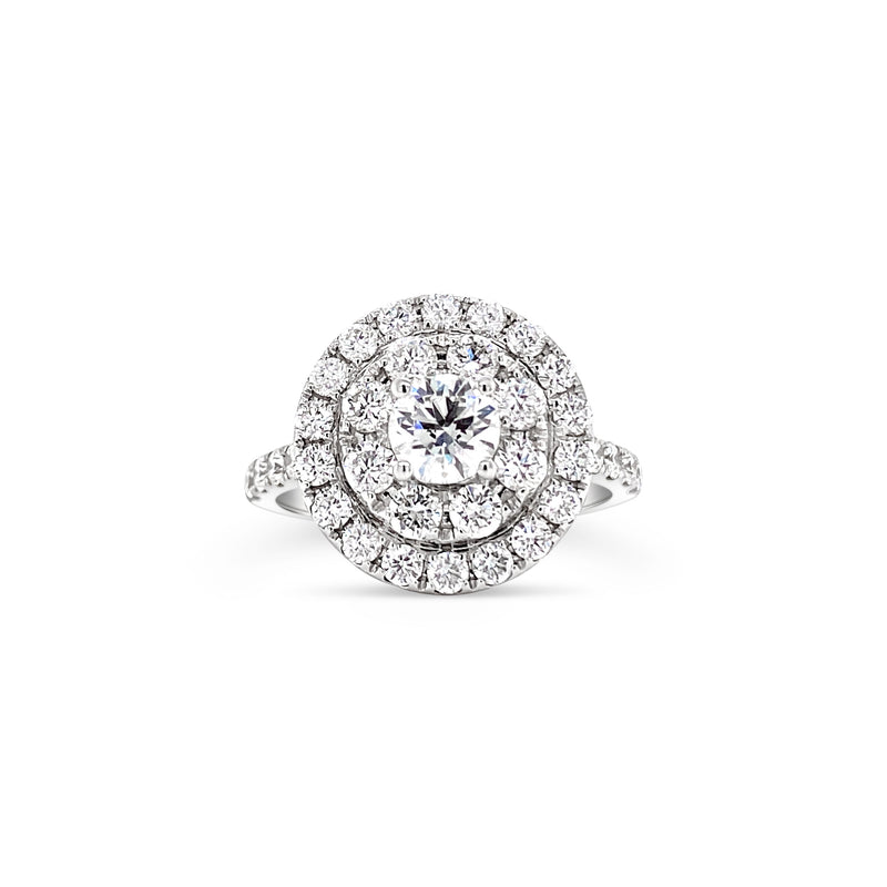 Double Halo Lab Grown Diamond Engagement Ring