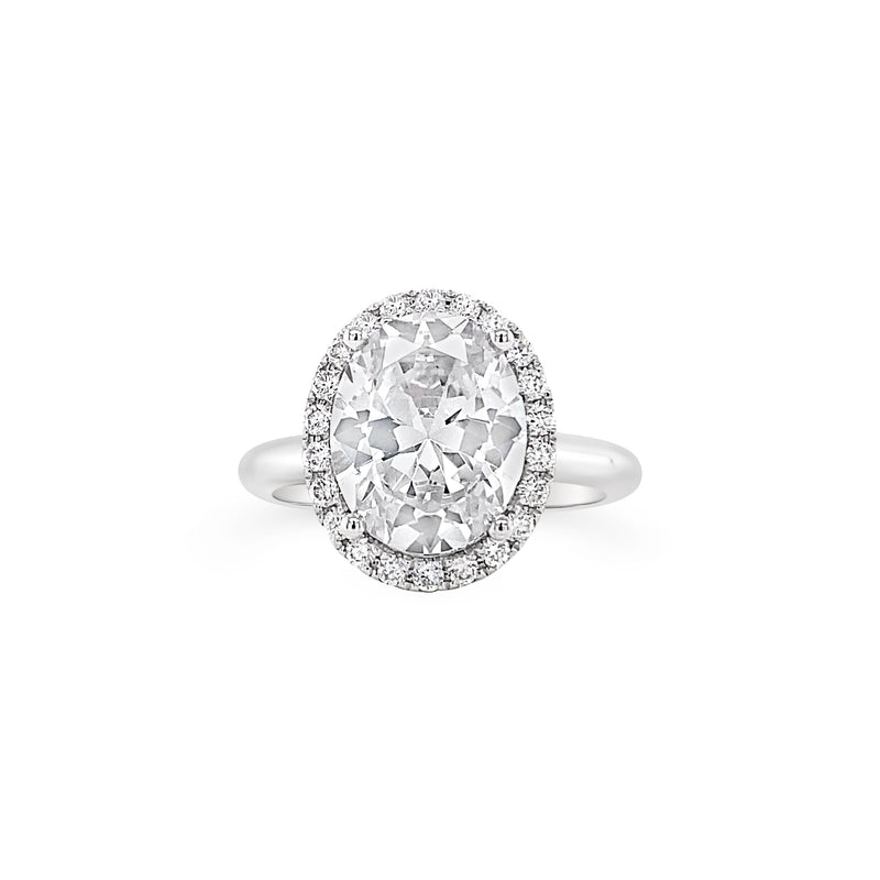 Classic Oval Cut Lab Grown Diamond Engagement Ring