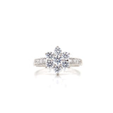 Floral Design Lab Grown Diamond Engagement Ring