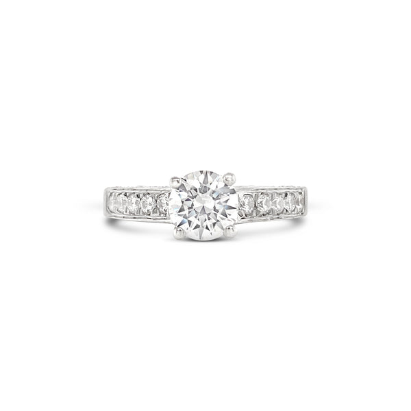 Channel Setting Lab Grown Diamond Engagement Ring