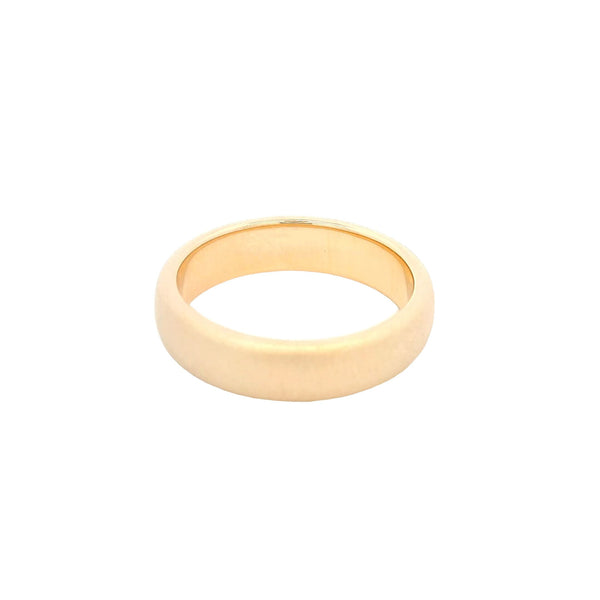 Round Yellow Gold Wedding Ring