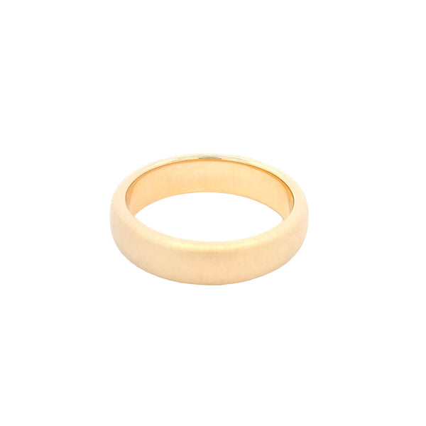 Men's Round Yellow Gold Wedding Ring