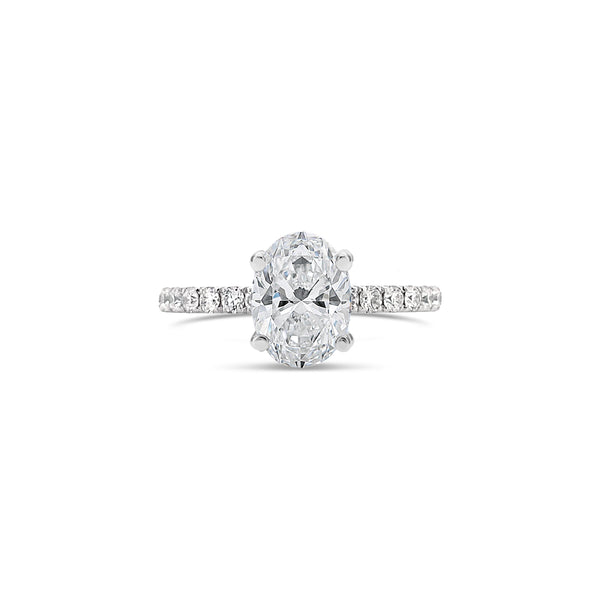 Timeless Oval Cut Lab Grown Diamond Engagement Ring