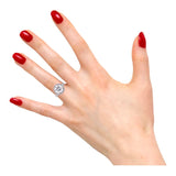 Classic Round Cut Halo Lab Grown Diamond Engagement Ring