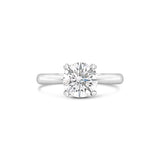 Heart Shaped Four Prong Solitaire Lab Grown Diamond Engagement Ring