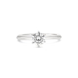 Classic Six Prong Solitaire Lab Grown Diamond Engagement Ring