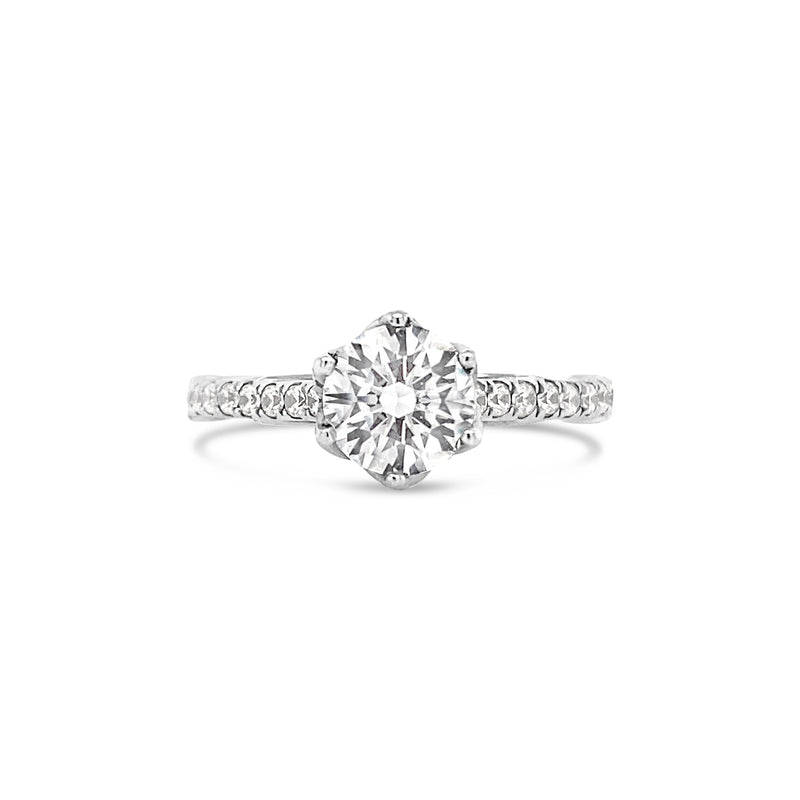 Crown Lab Grown Diamond Engagement Ring