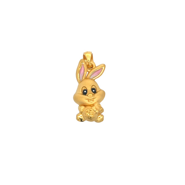Golden Bunny Pendant