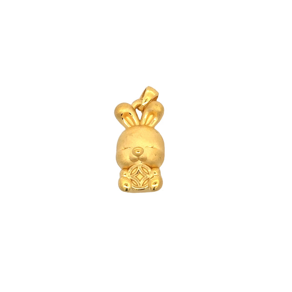 Golden Bunny Pendant