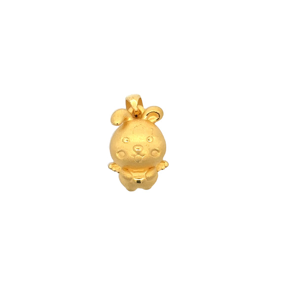 Adorable Gold Bunny Pendant