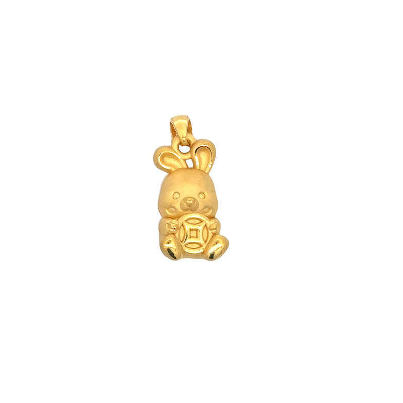 Golden Bunny Pendant