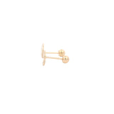 14k Gold Flower Studs