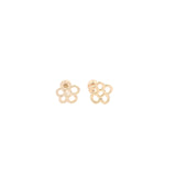 14k Gold Flower Studs