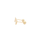 Elegant Gold Hashtag Studs