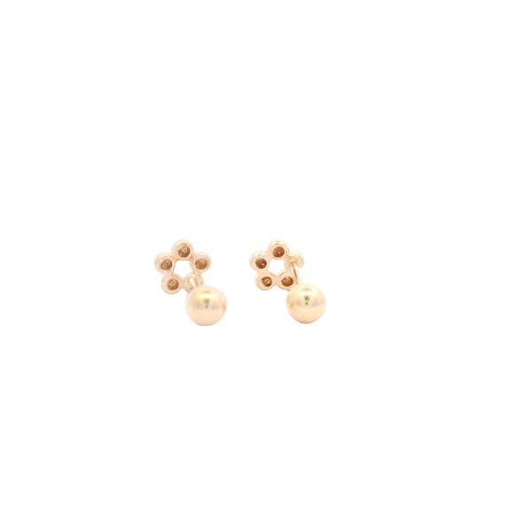 Elegant Gold Cluster Earrings