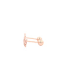 Butterfly Rose Gold Earrings