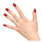 Princess Cut Split Shank With Lab Grown Diamonds Engagement Ring