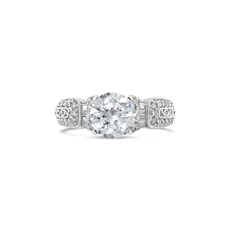 Antique Style Lab Grown Diamond Engagement Ring