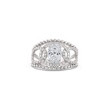 Oval Cut Antique Style Lab Grown Diamond Ring