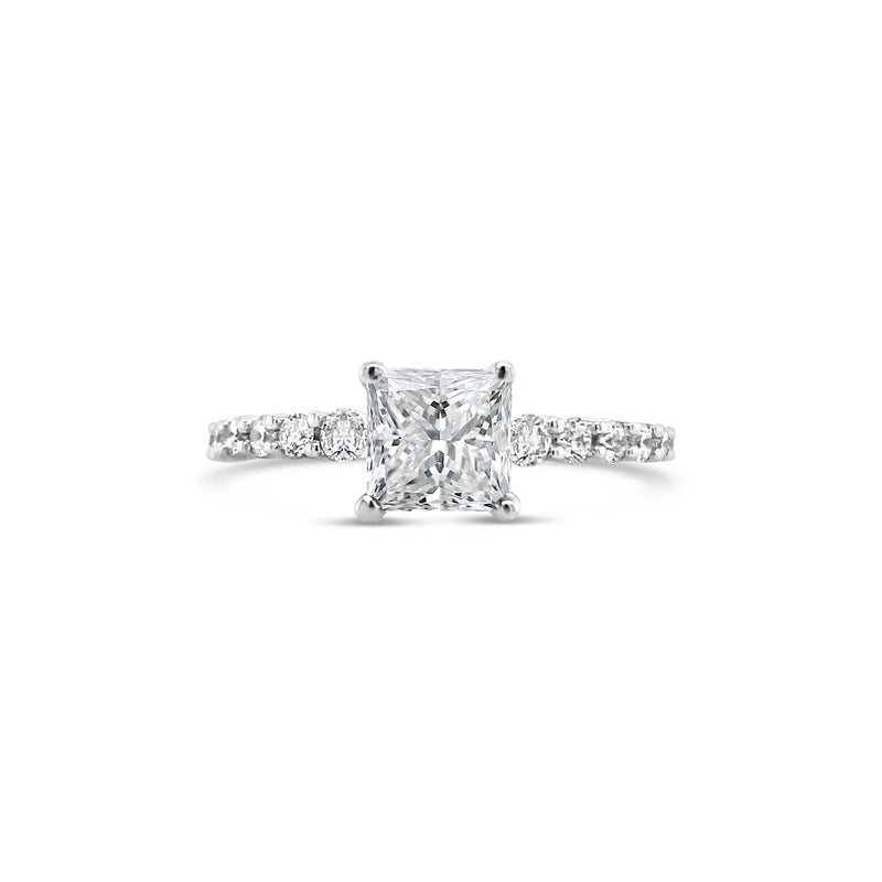 Classic Four Prong Princess Cut Lab Grown Diamond Ring