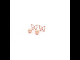 Butterfly Rose Gold Earrings