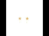 Golden Star Stud Earrings