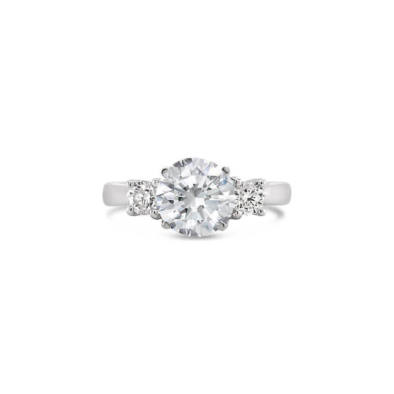 Three Stone Lab Grown Diamond Engagement Ring