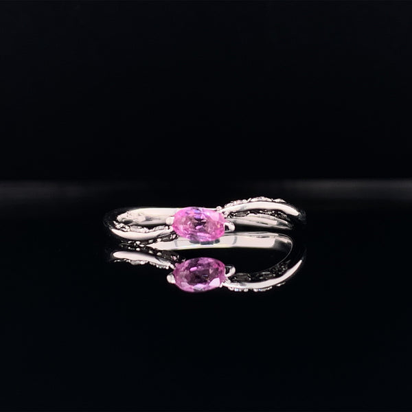 pink sapphire ring