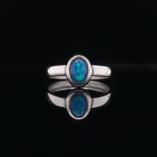oval opal ring