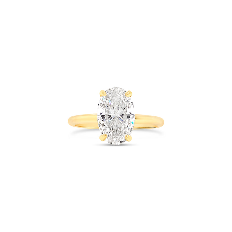 Oval Solitaire Lab Grown Diamond Engagement Ring