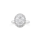Classic oval cut diamond engagement ring