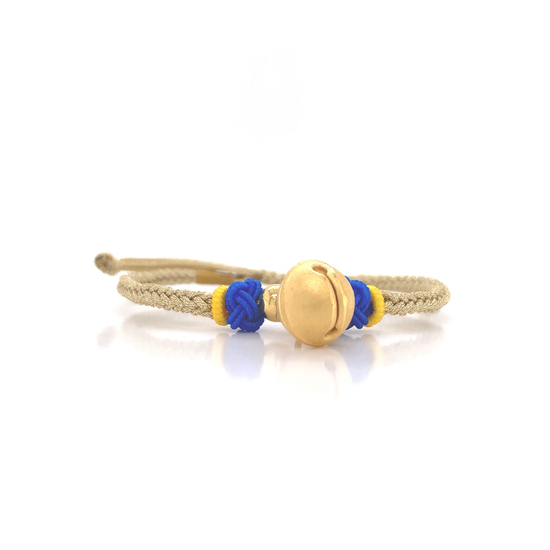 24K Yellow Gold Lucky Bell Bracelet