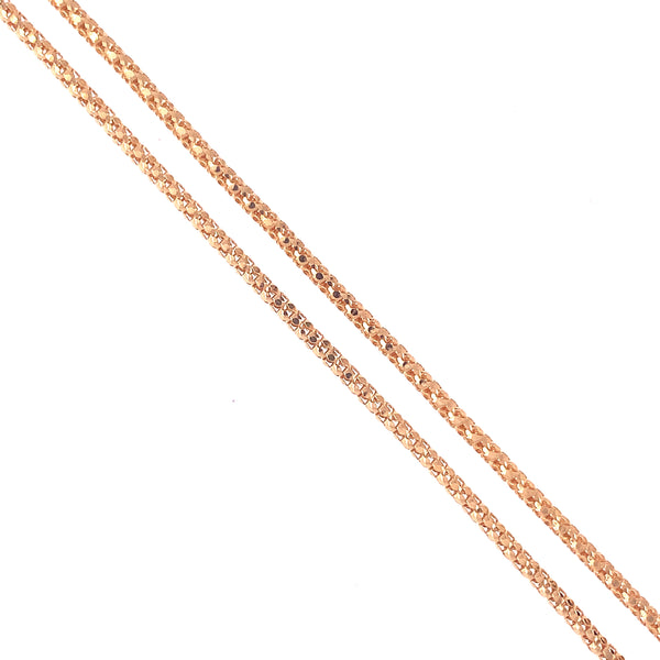 Adjustable Yellow Gold Chain Necklace