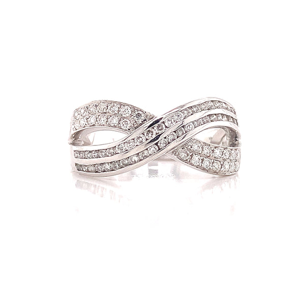 Diamond Swirl Ring