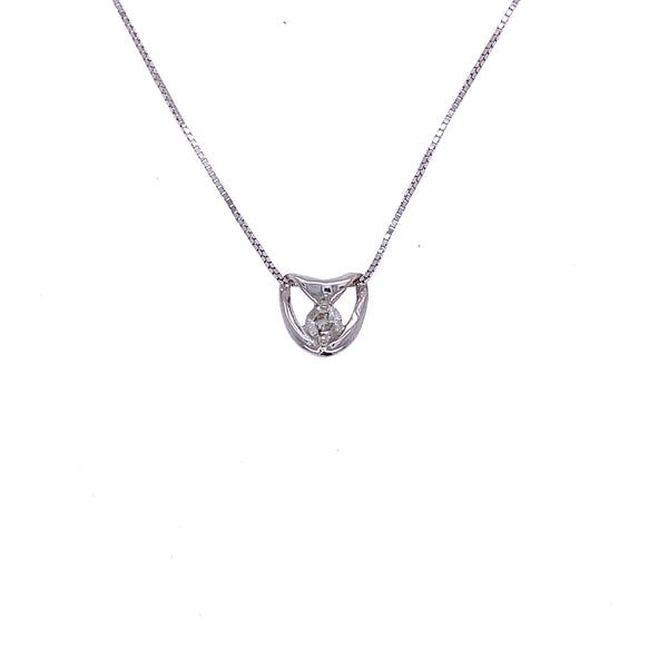 diamond centre pendant