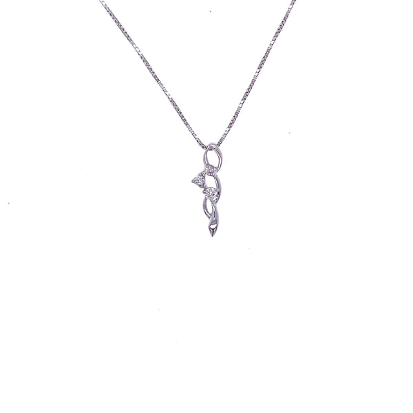 twisting diamonds pendant