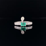 emerald princess diamond ring