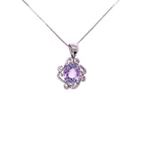 purple topaz pendant