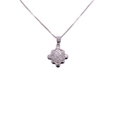 chequered diamond pendant