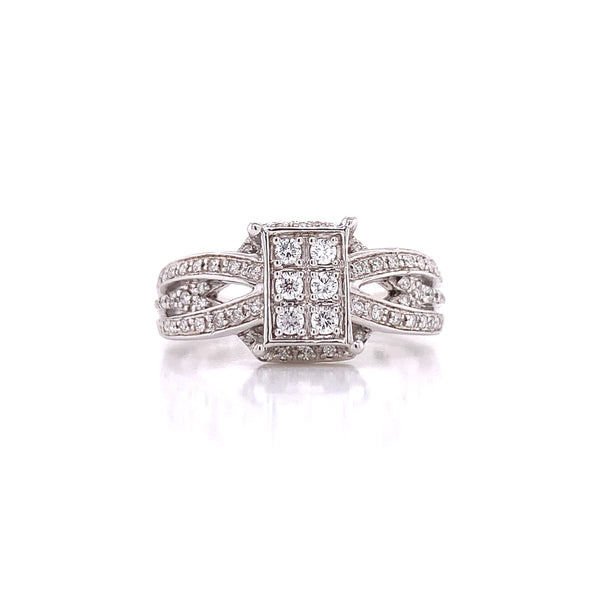 Diamond Domino Ring