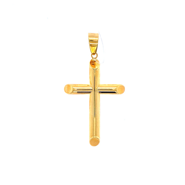 18k yellow gold cross pendant