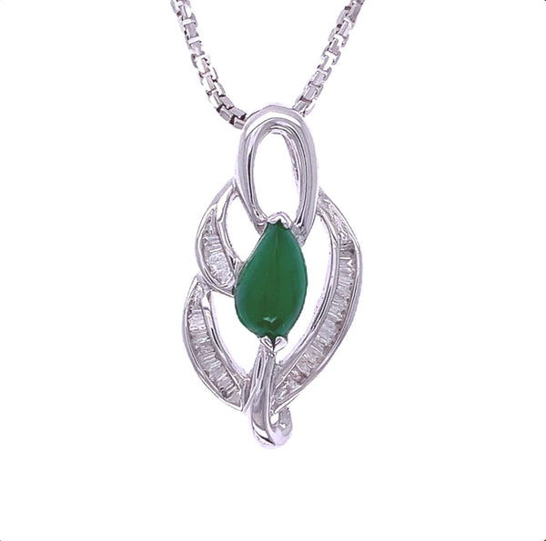 Diamond Jade Glamour Pendant